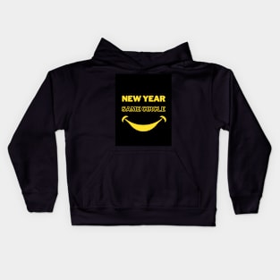 New Year Quotes "New Year, Same circle" Kids Hoodie